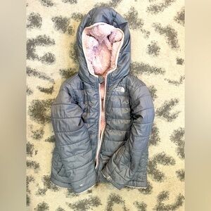 North Face reversible coat size 6